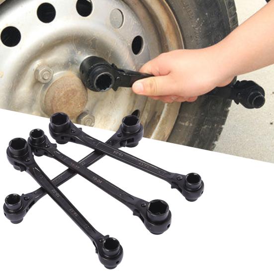 Многофункциональный двусторонний ключ с двойной головкой, не подверженный ржавчине, оборудование для мастерских, быстрый трещоточный ключ для дома