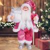 Рождественская кукла Санта-Клауса, украшение, 12-дюймовая плюшевая стоящая Санта-Клауса, держащая подарки, рождественская вечеринка, принадлежности для домашнего стола, книжной полки, подоконника, декор