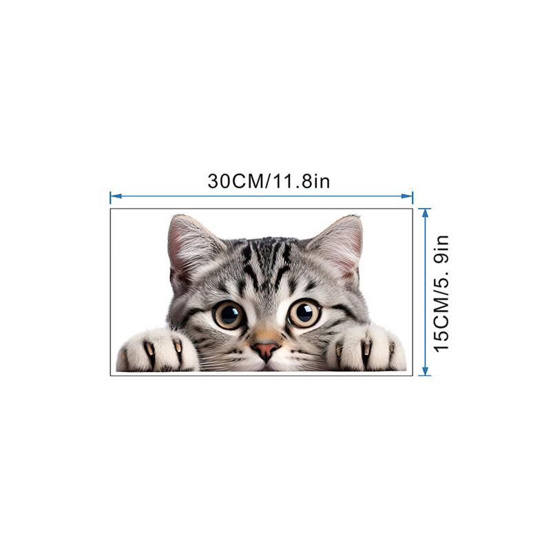 Милый маленький кот наклейка на сиденье унитаза для дома ванная комната унитаз наклейки на дверь наклейки на стену украшение для туалета