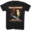 Новая футболка HALLOWEEN the MOVIE с молнией «Секрет в том, чтобы остаться в живых»