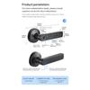 Q50 Bluetooth tuya Door Knobs Fingerprint Lock Handle Door Entrance Passage RFID CardLock With Key Password Lock IP65 waterproof