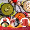 Cast Iron Handle Cover, 10 Packs Silicone Pot Holders, Cast Iron Handle Covers Heat Resistant, Non-Slip Pot Handle Covers, for Frying Cast Iron