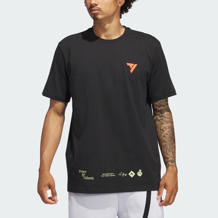 adidas Trae Prince Of Atlanta Signature T-Shirt 'Black' Men's II7795
