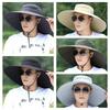 Nylon Mesh Fisherman Hat Wide Brim Hiking Cap Simple Sun Hat  Fishing