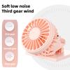 Mini Cooling Fan Adjustable Angle Strong Airflow Low Noise Rechargeable Solar Powered Fan Clip-on Hat Fan