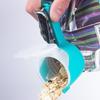 Компактная многофункциональная насадка с герметичным зажимом для пакетов с сухим молоком и закусками