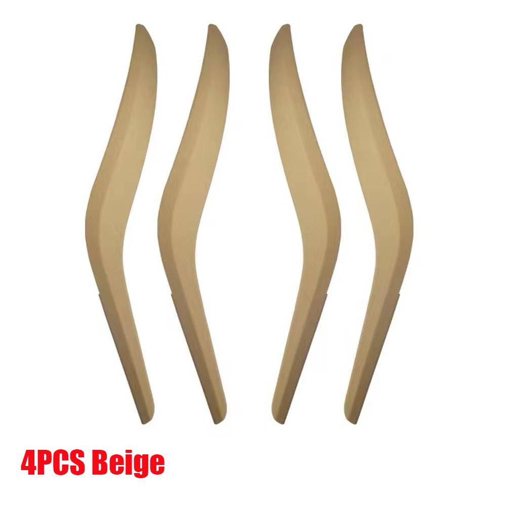 Черная левая и правая сторона внутренней дверной панели автомобиля, ручка, накладка, автомобильные межкомнатные дверные ручки, чехлы для BMW X1 E84