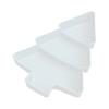 Christmas Tree Divided Snack Tray Plastic Serving Dish for Fruits Nuts Candy Stackable Food Platter for Holiday Parties Space-Saving Kitchen Organizer
