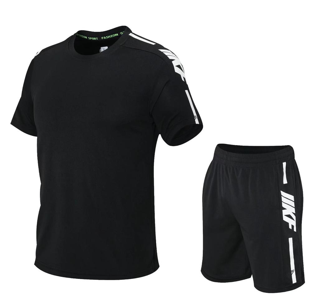 2202 Short Sleeve Suit Running Suit Sportswear Training Suit Mountain Climbing Casual M-5Xl