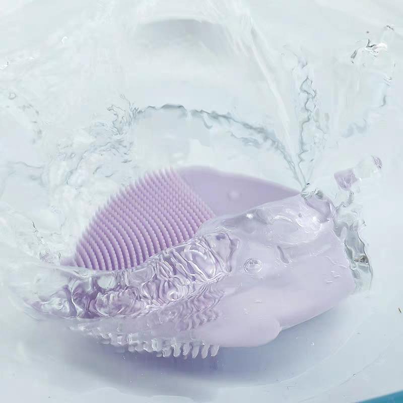 Силиконовая электрическая щетка для чистки лица Вибрационный очиститель лица Глубокая очистка пор Средства по уходу за кожей лица Массажер Омоложение