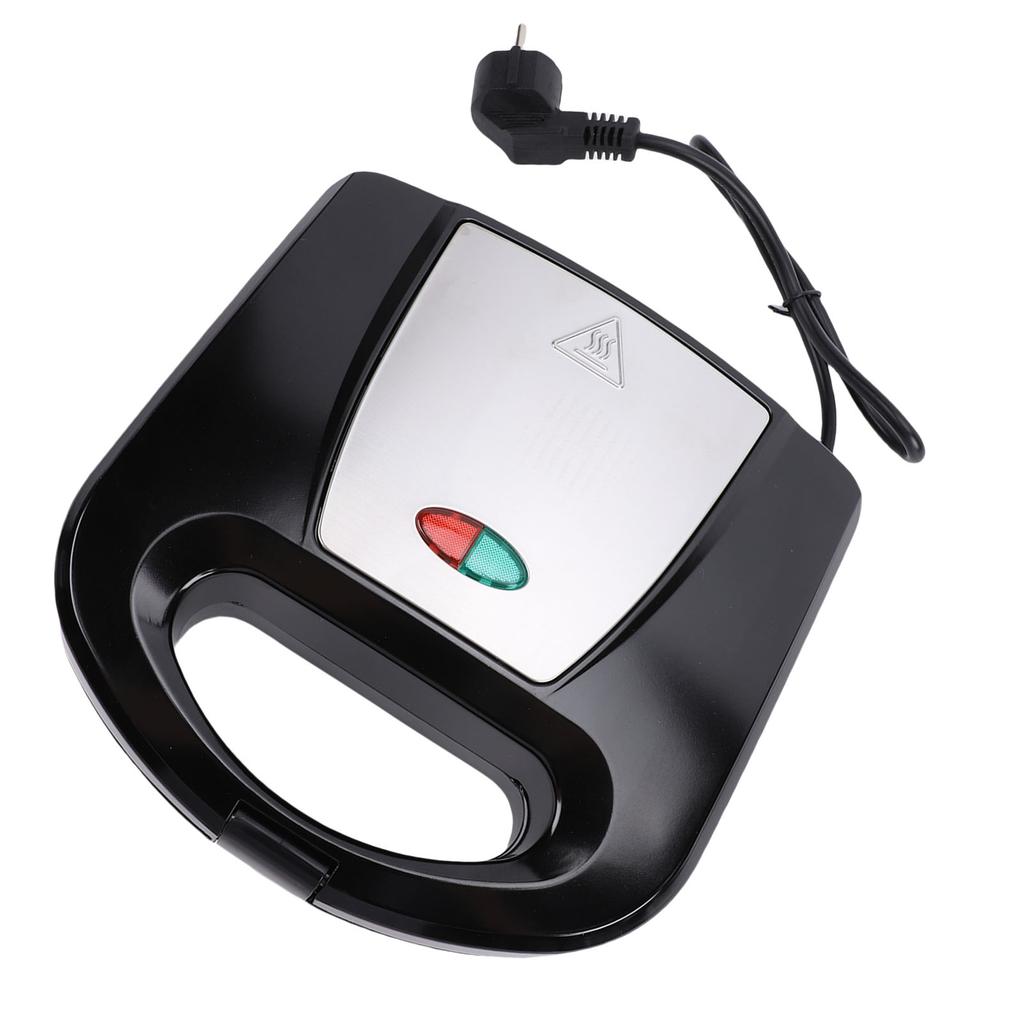Waffle Maker Stainless Steel Nonstick Portable Electric Waffle Iron Breakfast Machine for Home Snacks Black