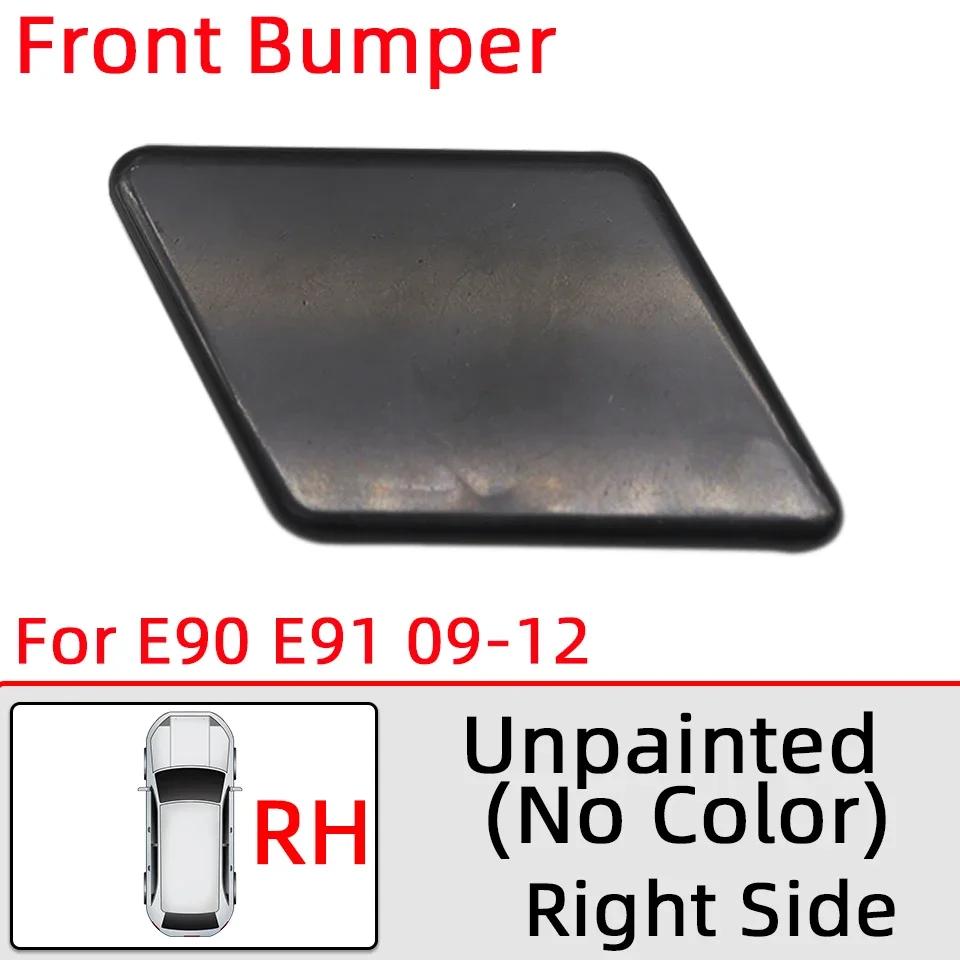 Headlamp Washer Nozzle Cover For BMW 320 325 328 330 335 E90 E91 LCI 2005-2008 2009-2012 Car Headlight Water Spray Lid Painted