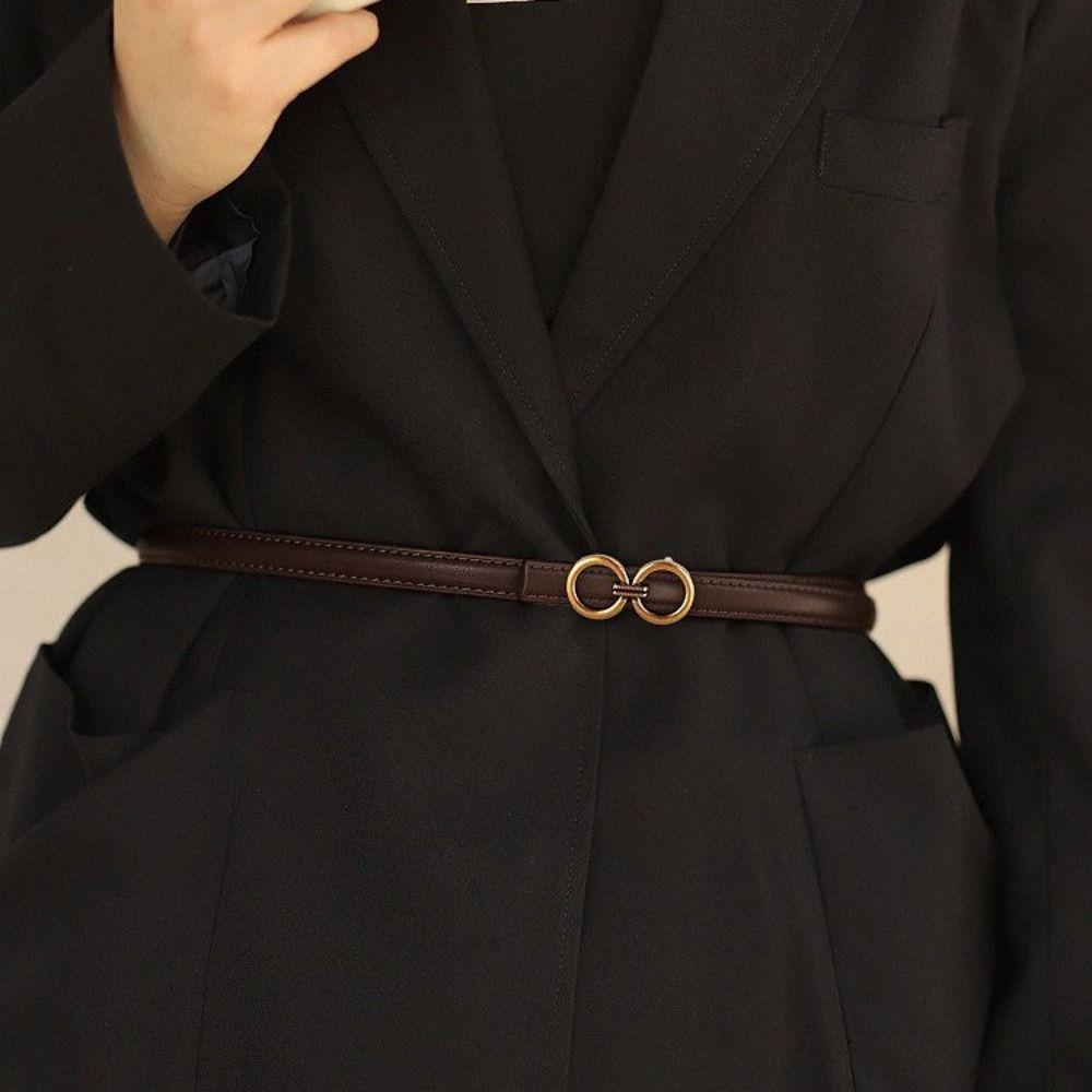 Аксессуары для укладки Повседневный Геометрический Ремень Искусственная Кожа Тонкий Пояс Высокое Качество Поясная Печать