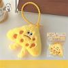 Cute Cheese Keychain Cartoon Plush Doll Toy Keychain Student Bag Pendant Hanging Decorative Gift