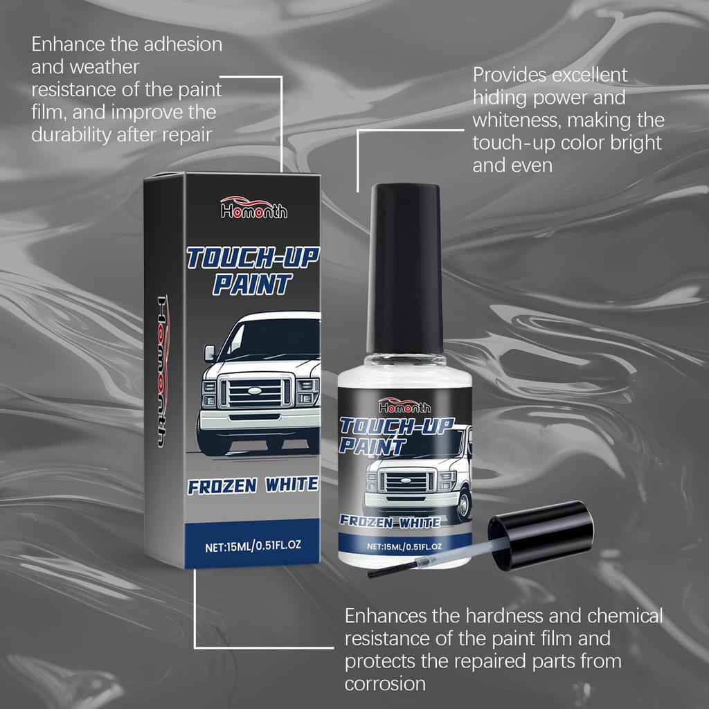 15 мл Автомобильная белая краска для ремонта Автомобильная самоокраска Краска для ремонта царапин Перламутрово-белый Автомобильный специализированный