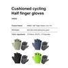 INBIKE New Cycling Gloves Reflective Strips Breathable Mesh MTB Road Biking Gloves Padded Palm for Bike Riding Shock Absorption