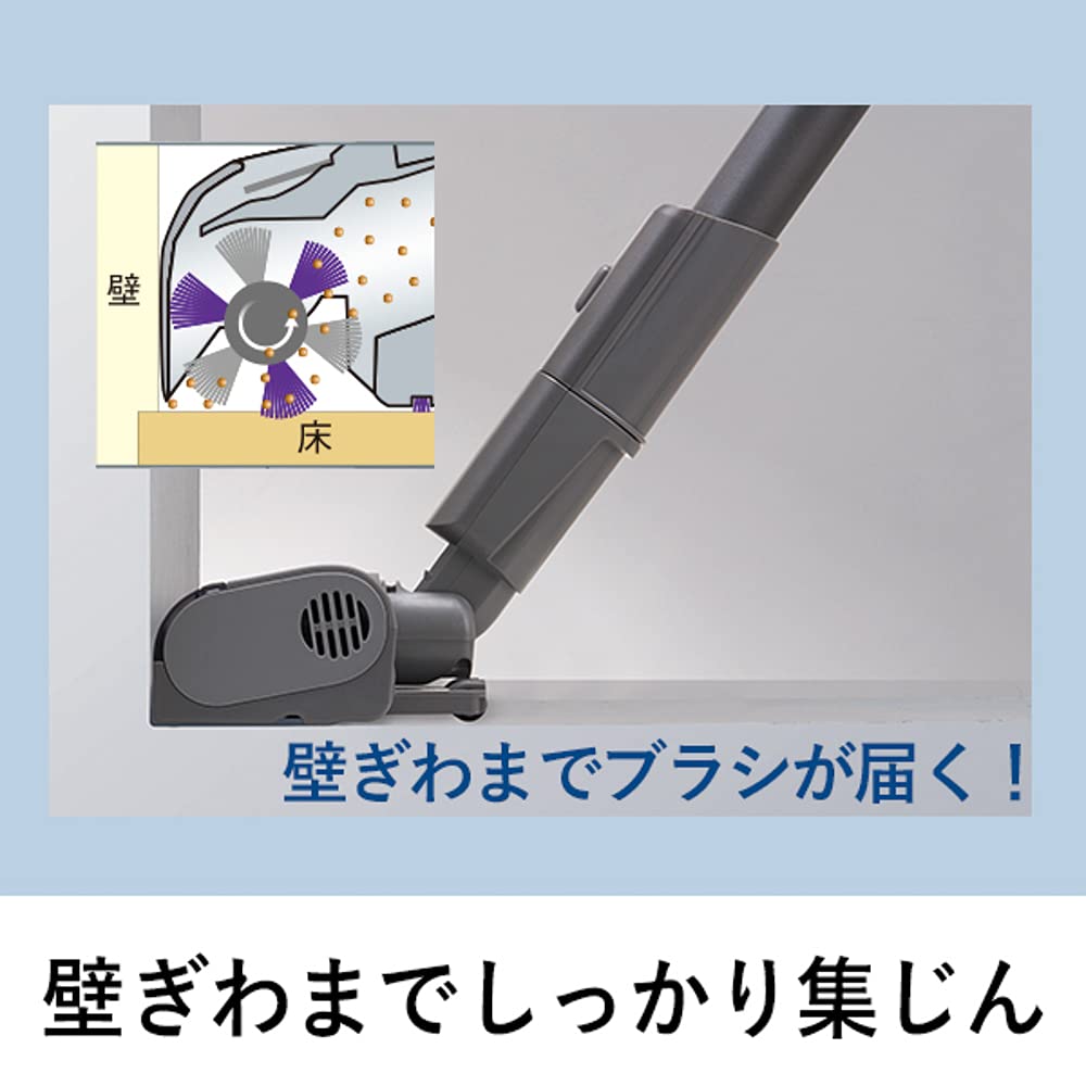 Беспроводной пылесос Panasonic Greige Brush Stick Cleaner House Dust Detection MC-SB52K-HC Tangle-Free