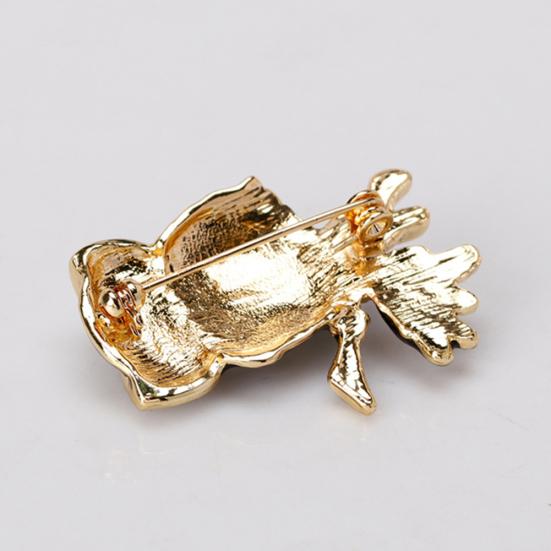 Женская брошь с инкрустацией стразами в виде совы, булавка для одежды, украшения, подарки