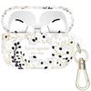 Защитный чехол Kate Spade New York для AirPods Pro с кольцом-брелоком, черный, совместим с AirPods Pro (2-го/1-го поколения) - Мульти-цветочный, белый