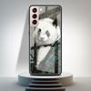 Чехол из закаленного стекла для Samsung Galaxy S21 Ultra S20 FE S10 Plus Note 20 10 Lite S9 S8 9 S10e, чехол для телефона с милым мультяшным пандой Sac