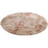 Kikon Washable Round Rug Carpet All Season Shaggy Rug Rug with Round Winter Summer Floor Heating Compatible Inches Anti-Slip (Light Brown, 31.8 (80