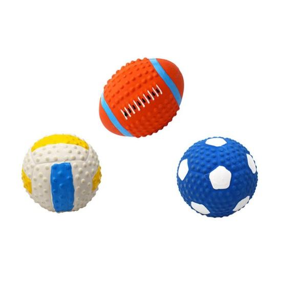 Собачья резиновая жевательная игрушка, милая форма животного, игрушка для прорезывания зубов щенка, пищащий жевательный мяч для собаки с текстурированной поверхностью для здоровья зубов, интерактивная тренировка, тревога