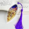 Ancient Chinese Landscape Painting Bookmark Beautiful Beautiful Leaf Vein Bookmark Gift To Classmates and Friends