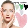 Скребок для гуаши из натурального камня, массажер для шеи, лифтинг лица, удаление морщин, красота и здоровье, розовые инструменты для гуаши для лица