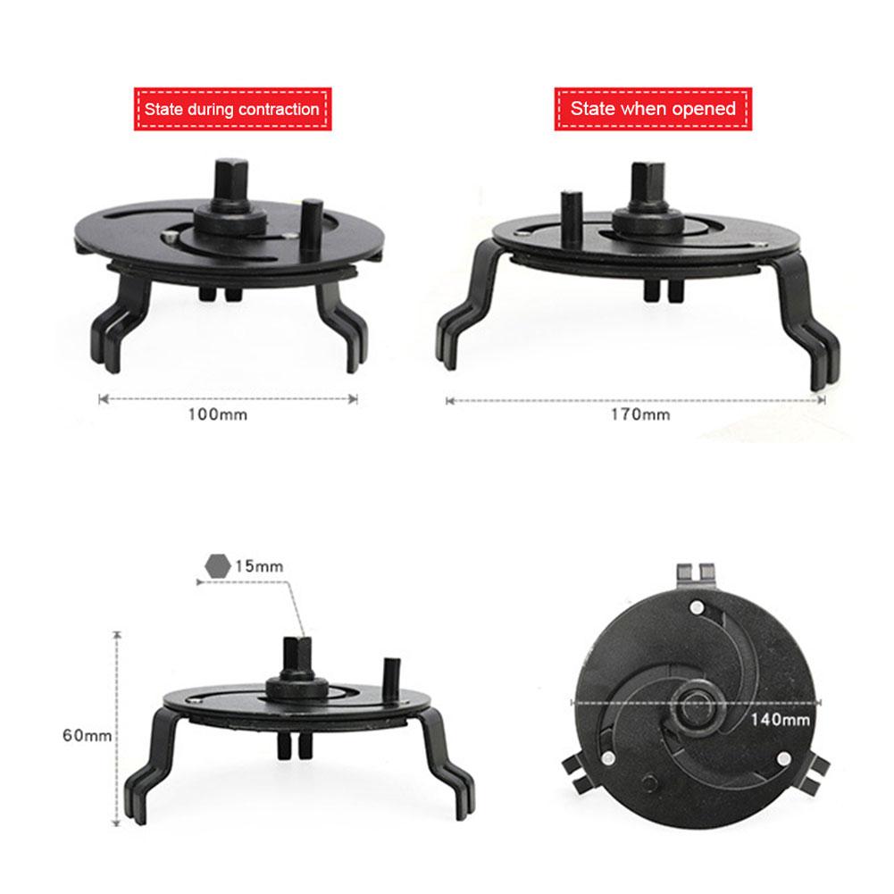Car Repair Tools 3 Removal Tool Universal Adjustable Car Fuel Tank Lid Wrench Remove Oil Cover Pump Cap Spanner