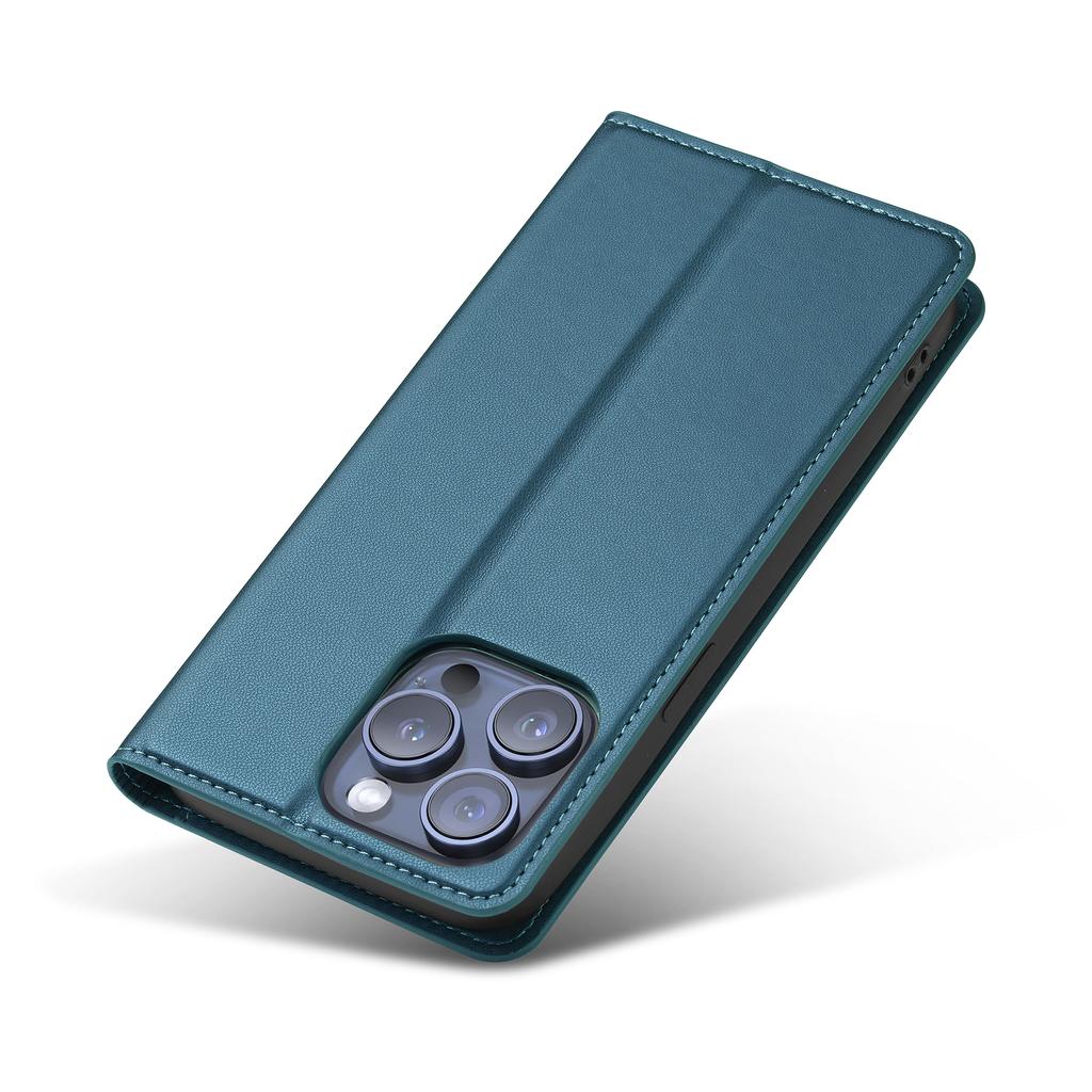 Деловой магнитный откидной кожаный чехол для iPhone 17 Air 16 15 14 Pro Max 16E 13 12 11 Pro XS Max XR X 8 7 Plus SE Чехол-книжка с карманом для карт