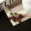 Exquisite Elegant Women Lady Strawberry Cute Fruit Enamel Badges Pin Fashion Idyllic Drop Oil Brooch For Woman Accessories