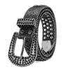 Men's Jeans Rhinestone Large Size Belt Women's Belt Western Denim Shiny Rivet Design Leather HipHop Punk Rock Y2K Style Belt