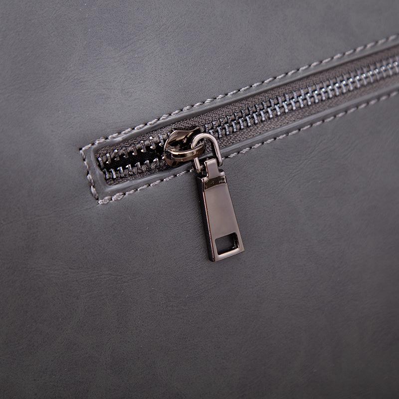 Мужская сумка-мессенджер Crazy Horse Leather – молодежный портфель через плечо с простым дизайном