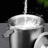 Двухслойный набор ведерок для льда с крышкой и щипцами. Многофункциональный набор ведерок для льда и щипцов. Практичные контейнеры для льда с крышкой.