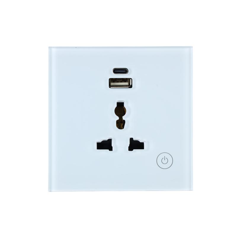 Matter Zigbee Smart Plug Homekit Direct Connection with USB for Smart Home Management