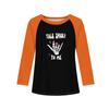 Футболки с длинным рукавом для девочек на Хэллоуин, детские осенние топы с круглым вырезом, базовые футболки 5-14 лет