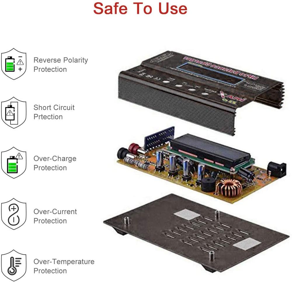IMAX B6 V3 80 Вт 6A зарядное устройство для аккумуляторов LiHv Lipo NiMh Li-ion Ni-Cd цифровое зарядное устройство с дистанционным управлением Lipro балансировочное зарядное устройство разрядник 15 В 6A адаптер