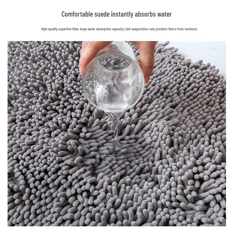 Шениловый Нескользящий Впитывающий Коврик для Ванной - Для Двери, Туалета или Прикроватный