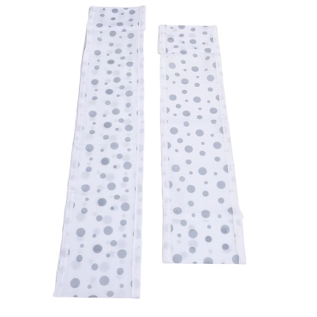 2 Piece Crib Breathable Mesh Liner for Full Size Cribs Dots Pattern Prevent Falling Classic Baby