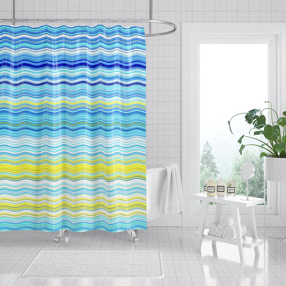 3D Flower Dolphin Bohemian Geometric Print Shower Curtain with Roller Hooks Modern Decorative Elegant Bathroom Curtains 180x180cm