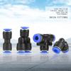 40 шт. 6 мм воздушный шланг пневматический нажимной соединитель Air Push Quick Fittings 4 формы