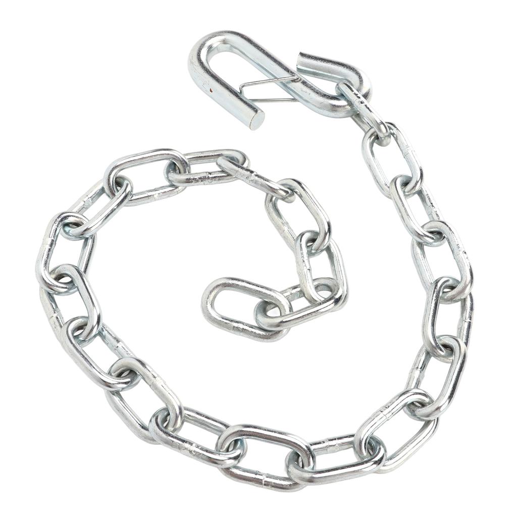 Страховочная цепь для прицепа, усиленная, 3500 фунтов, страховочные цепи с S-образными крюками с двойным пружинным зажимом, буксировочные тросы для прицепа, дома на колесах