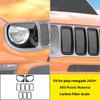 Car Front Grille Headlight Lamp Decoration Cover for Jeep Renegade 2019 2020 2021 2022 2023 2024 Lamp Hoods Exterior Accessories