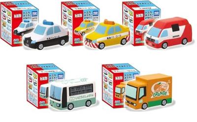 [Набор из 5 шт.] Tomica Игры с водой в ванне 3 - Набор из 5 шт.: Полицейская машина, Скорая помощь, Автобус, Грузовик, Водные развлечения, Бассейн, Ванна