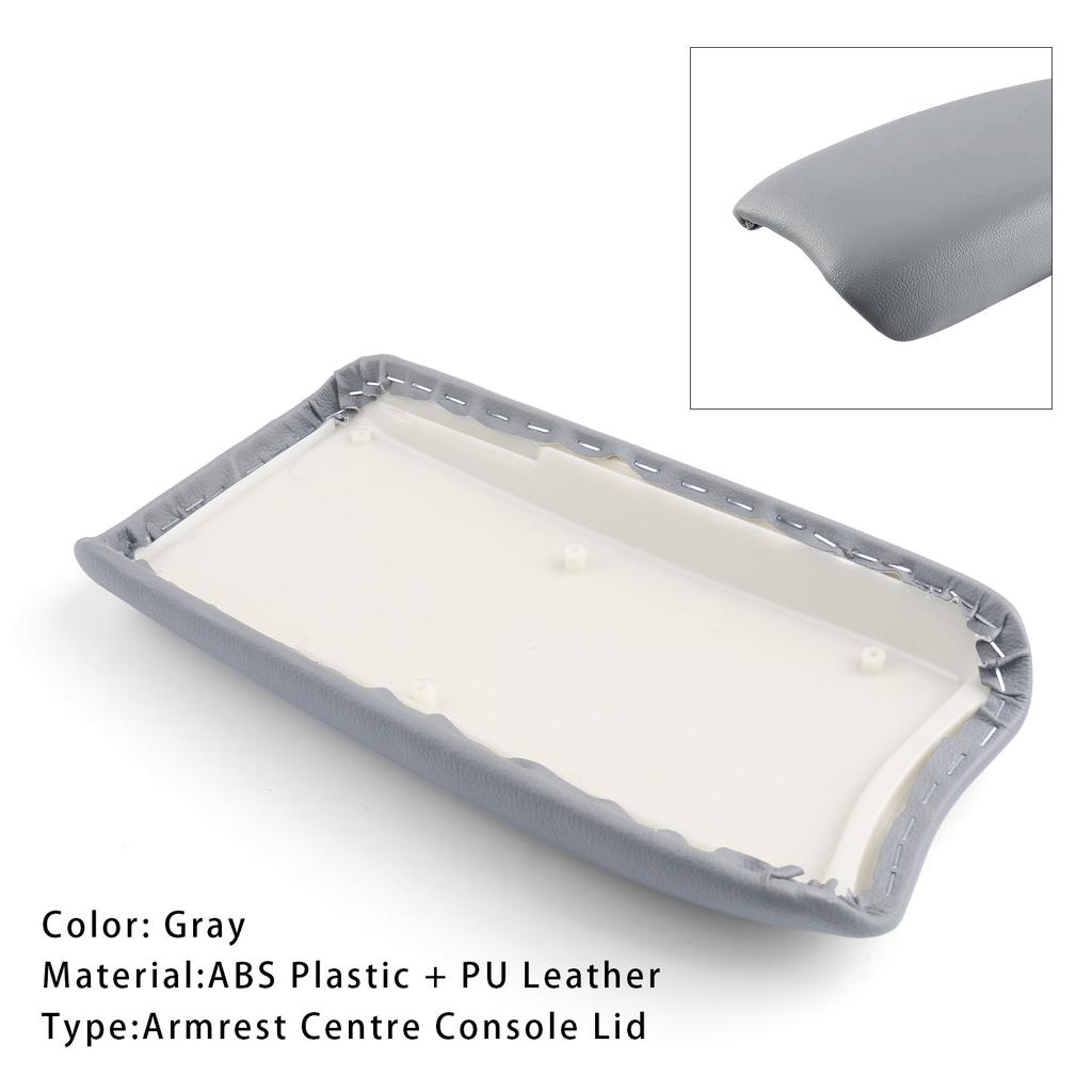 Серый кожаный подлокотник крышка центральной консоли для Honda CIVIC 2006-2009