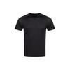 Reflective Brand Logo Jacquard Crew Neck Pullover Breathable Short Sleeve T-Shirt Men Tops Black 2031E506-001