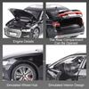 1:32 A6l S400l Игрушки-модели из сплава Литая под давлением машина Рулевое управление передними колесами Открывающиеся двери Звук Свет Инерционная машина Украшение для дома Подарок