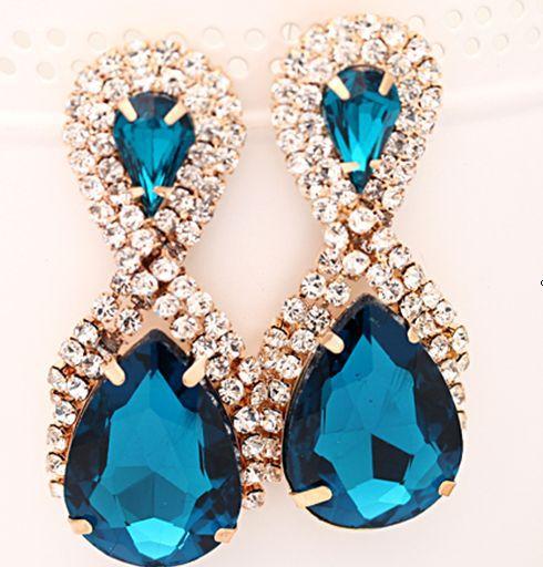 Korean Style Earrings 8-Word Autumn New Small Jewelry Ladies Stage Performance Earring Accessories  E017