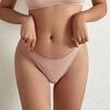 Women Thongs Low Waist Seamless Solid Color High Elasticity Anti-septic Soft Breathable Briefs Intimate Clothes