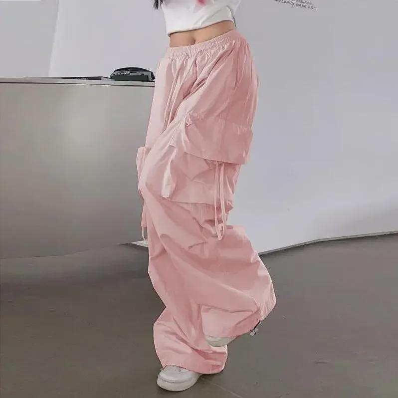 Плотный комбинезон в американском стиле 2024 года: Женский тренд осень/зима, повседневные универсальные прямые широкие брюки свободного кроя для мужчин